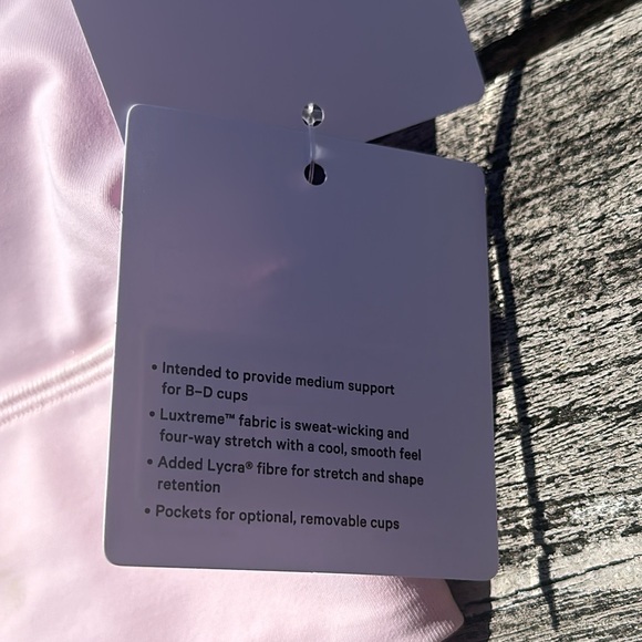 lululemon athletica Lululemon Energy Longline Bra Size 10 Flush Pink FUSP NWT - Picture 6 of 9